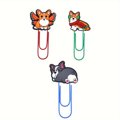 Dog Series Cartoon Paper Clips & Sticky Notes Office School Teacher Supplies