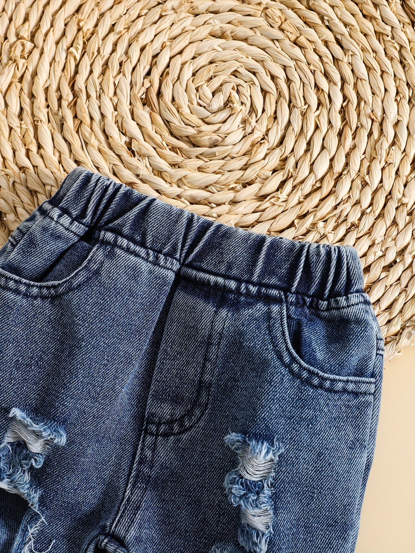 Boys Summer Casual Ripped Jeans Toddler Baby Denim Pants