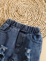 Boys Summer Casual Ripped Jeans Toddler Baby Denim Pants