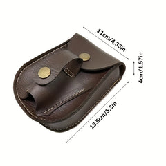 Leather Slingshot with Magnet Ring and Steel Balls Pouch