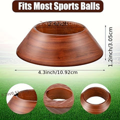 4pcs Wooden Ball Stand Display Holder For Various Sports