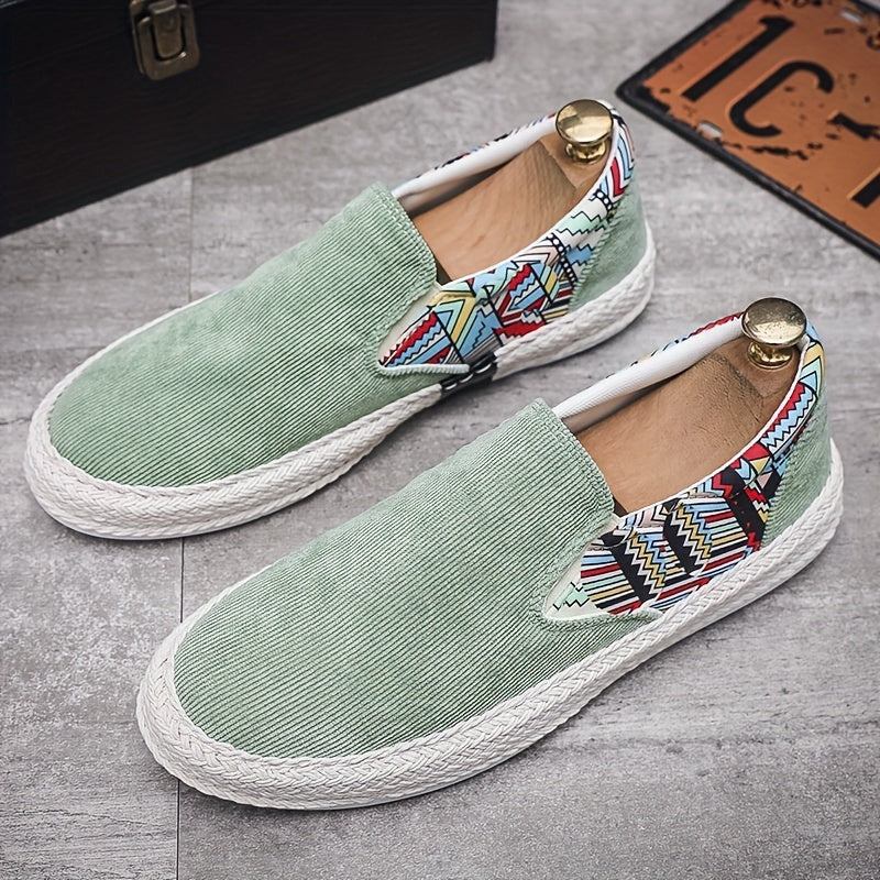 Men's Slip On Canvas Shoes Lightweight Casual Flats