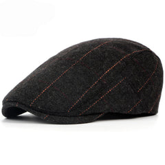 Men's Plaid Peaked Cap