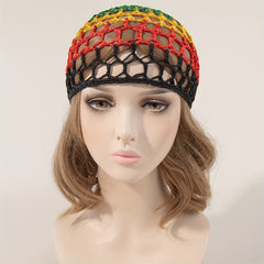 Mesh Crochet Hair Net Knit Snood Hat for Women