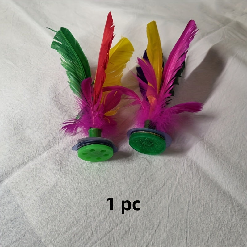 Chinese Jian Zi Colorful Feather Kick Shuttlecock for Exercise