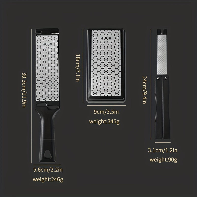 Portable Double Sided Knife Sharpener for Kitchen