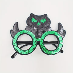 Sequins Owl Glasses Halloween Christmas Gift