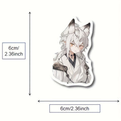 54pcs Beast Ear Youth Stickers for Mobile Phone Case Luggage Notebook Waterproof