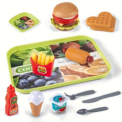 Kids Burger & Fries Educational Play Set