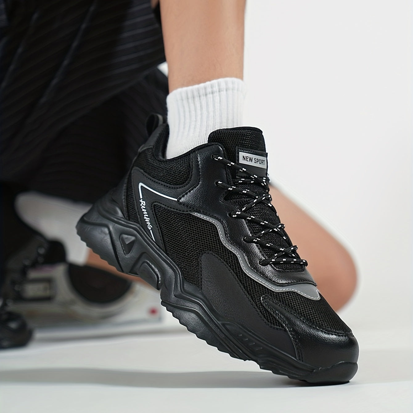 Men's Chunky Lace-Up Sneakers Dad Shoes