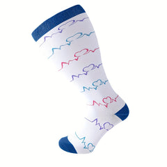 Compression Socks 15-20mmHg Wide Calf Knee High Stockings