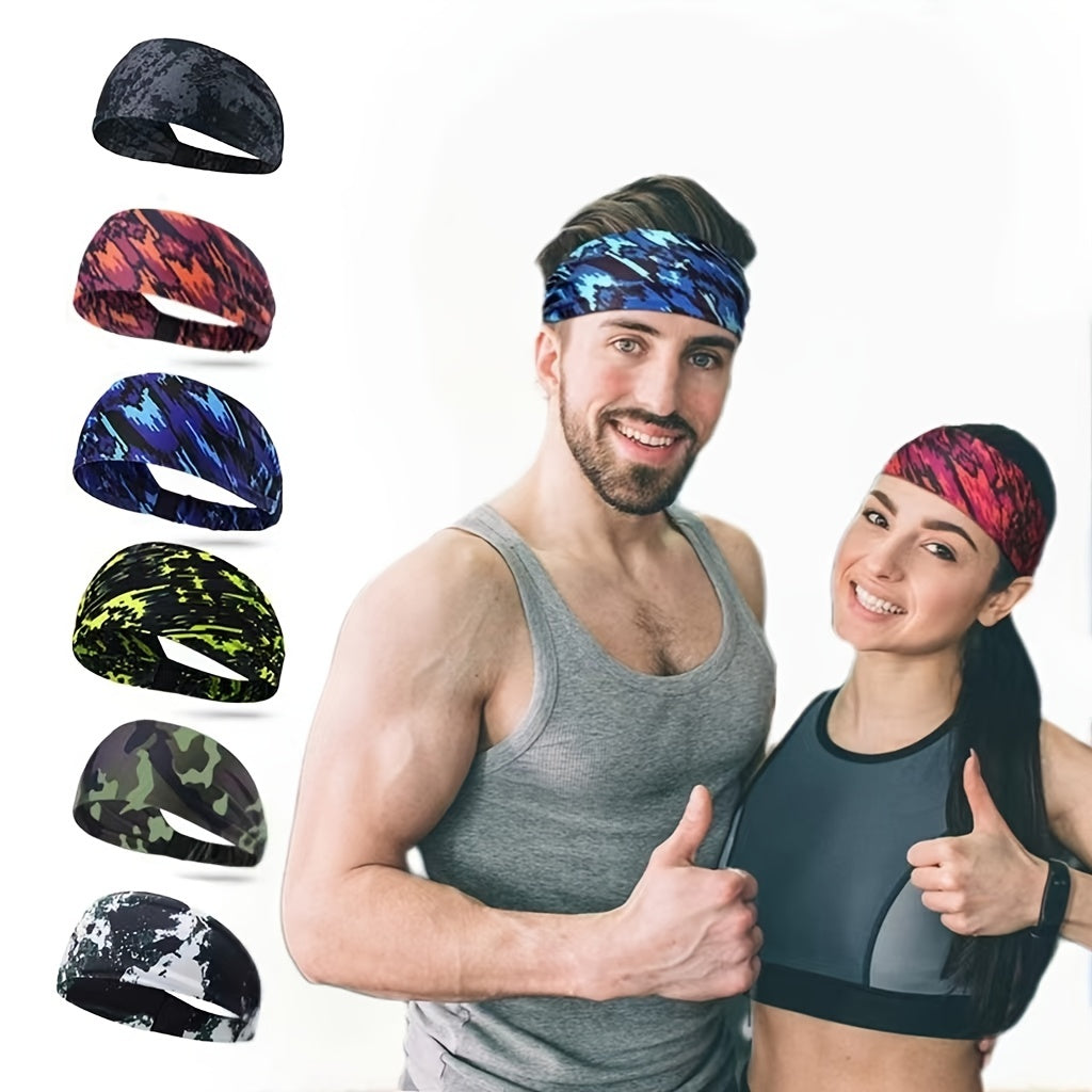 Unisex Fitness Headband Sweat Guiding Running Head Scarf