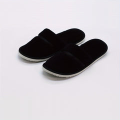 Men's Plush Disposable Spa Slippers Eco friendly Non Slip Home House Shoes