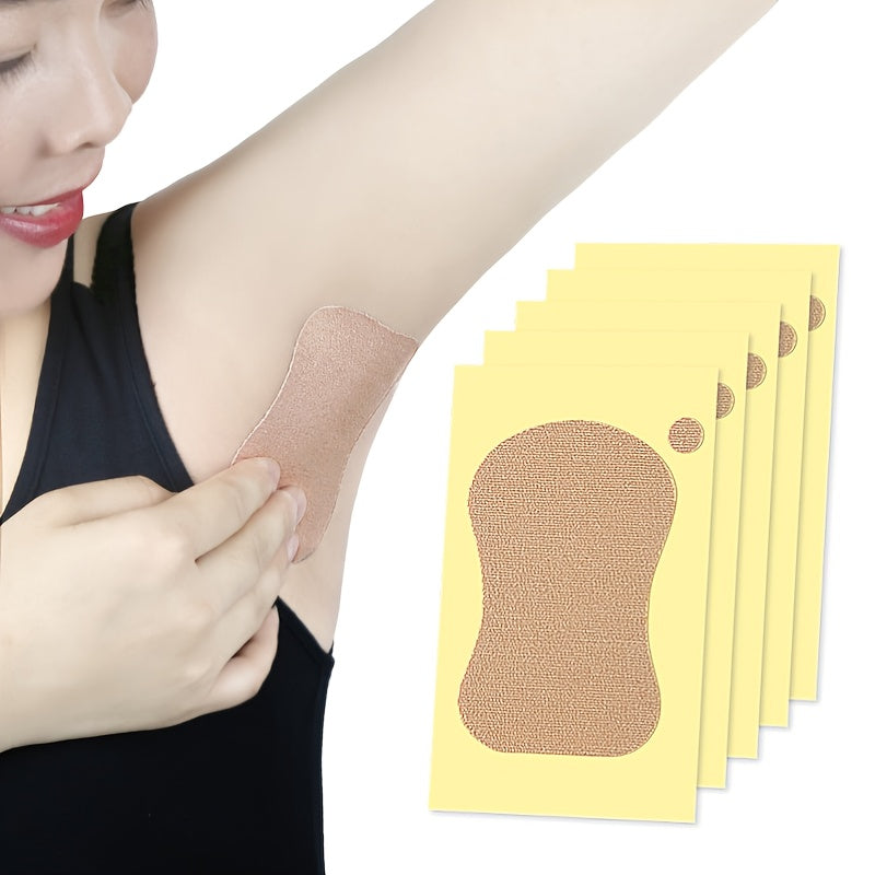 10pcs Underarm Antiperspirant Patches Sweat Absorbing Armpit Pads Deodorant