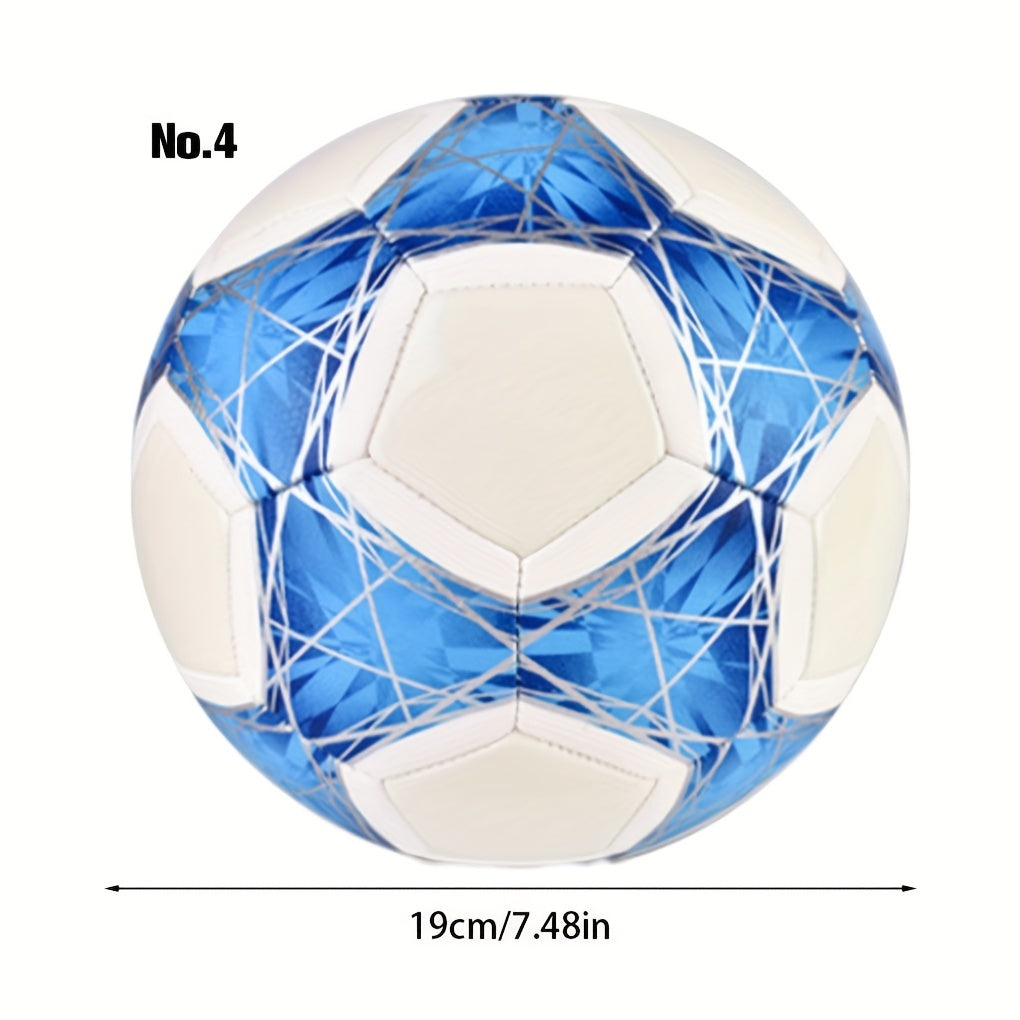 6pcs Set Machine Sewing Soccer Ball, Reflective PU Football Glow In The Dark