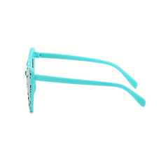 Leopard Print Frame Glasses UV400 Sunglasses for Girls