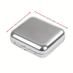 Portable Ashtray Coffins Shape Keychain Metal Button