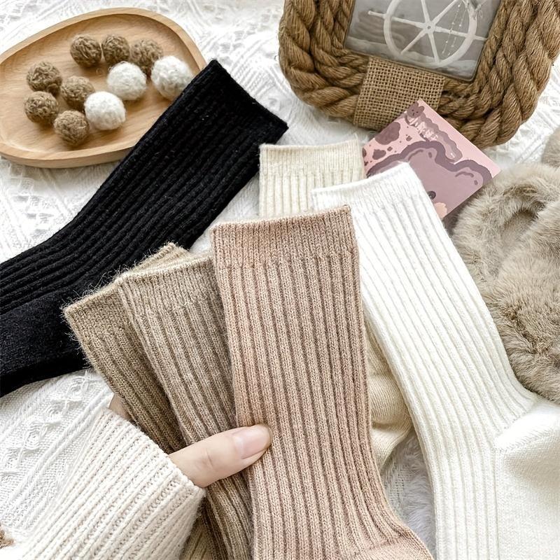 6 Pairs Comfy & Breathable All Match Women's Socks Stockings