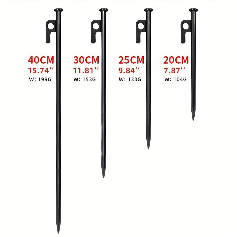6pcs Heavy Duty Tent Stakes Steel Ground Nails for Camping