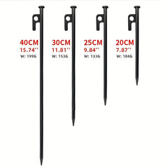 6pcs Heavy Duty Tent Stakes Steel Ground Nails for Camping