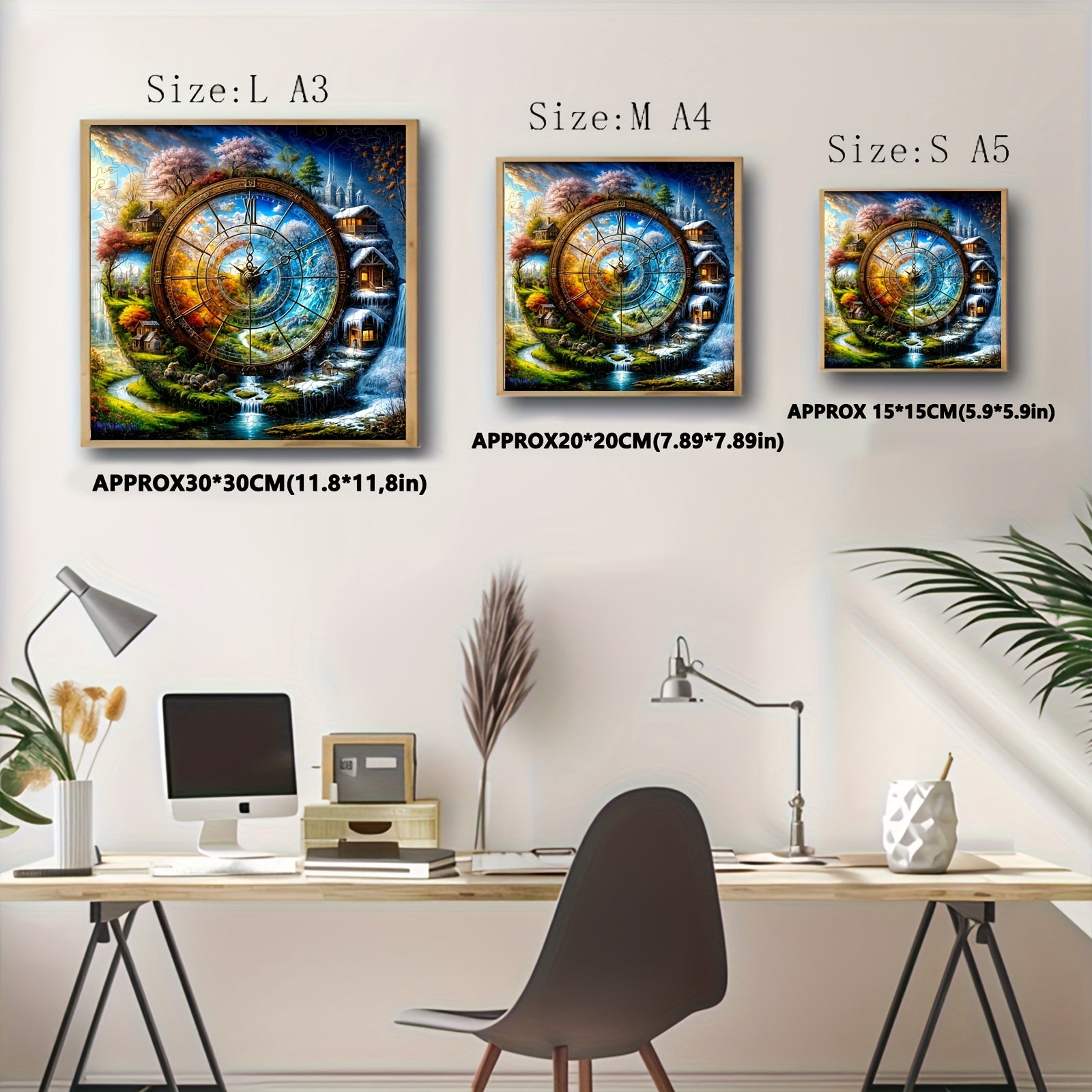 Seasonal Wooden Puzzles Home Decor - Perfect Gift Idea