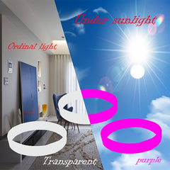 2-Pack Purple Silicone Bracelet for Day and Night
