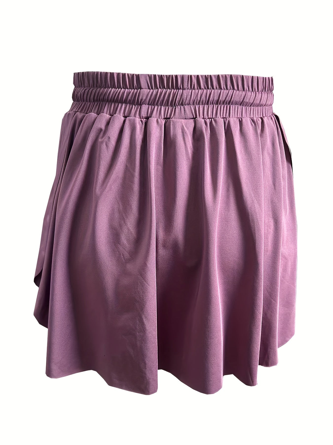 Solid Drawstring Waist Skorts Casual Skorts For Summer