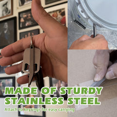 Portable Stainless Steel Key Chain with Pry Bar