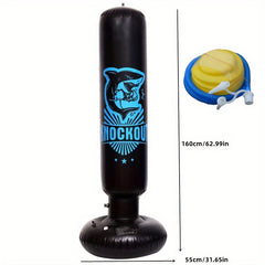 Inflatable Boxing Column Punching Bag with Pump