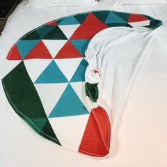 Comfortable Warm Flannel Outdoor Travel Camping Throw Blanket Christmas Gift