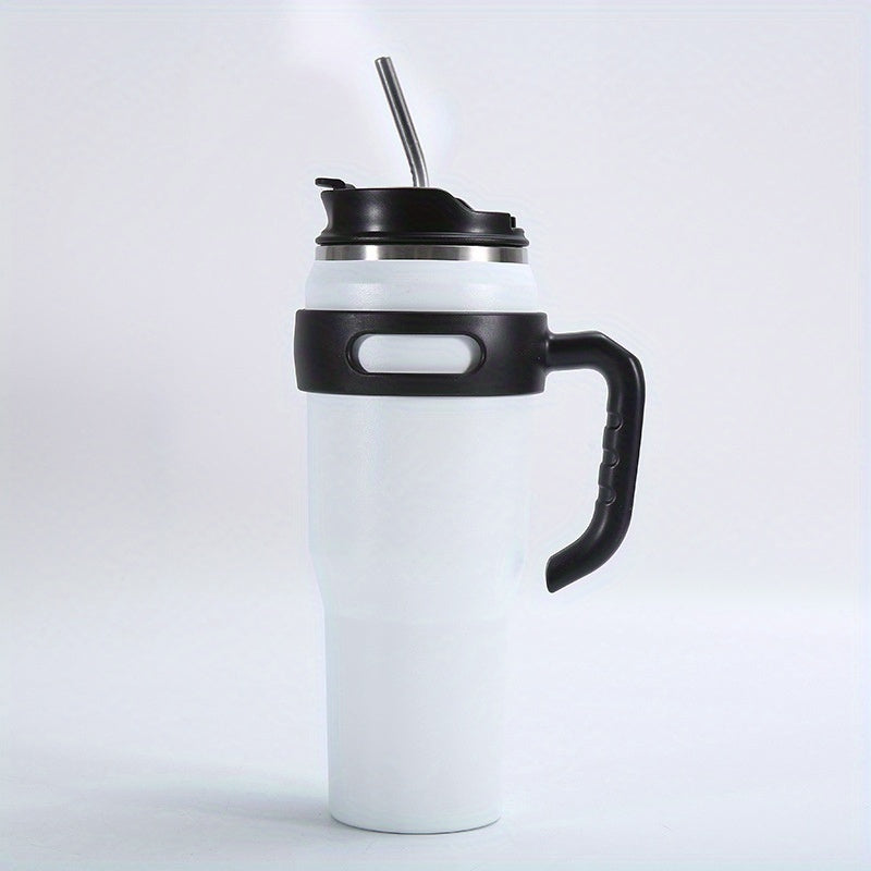 40OZ Stainless Steel Car Cup Portable Handle Ice Cream Cup