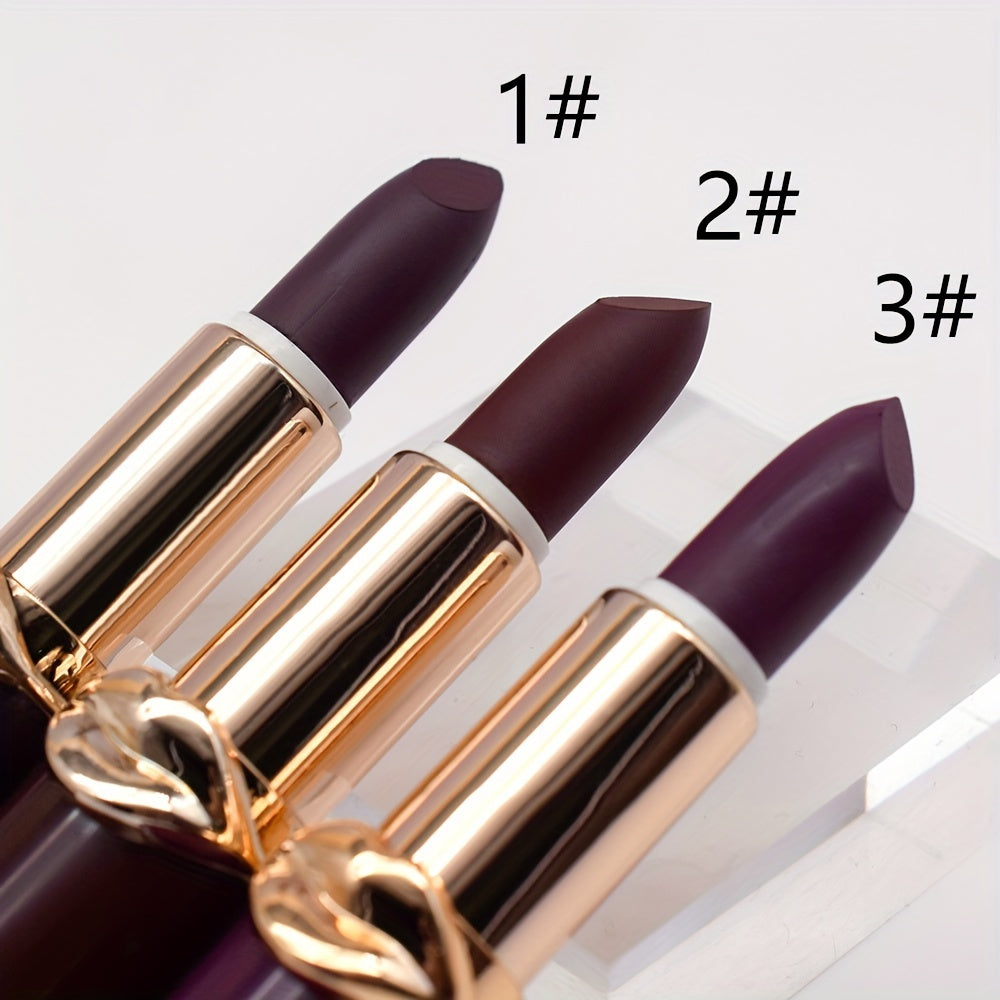 Matte Brightening Lipstick Non Fading Non Smudge Retro Red Dark Moisturizing