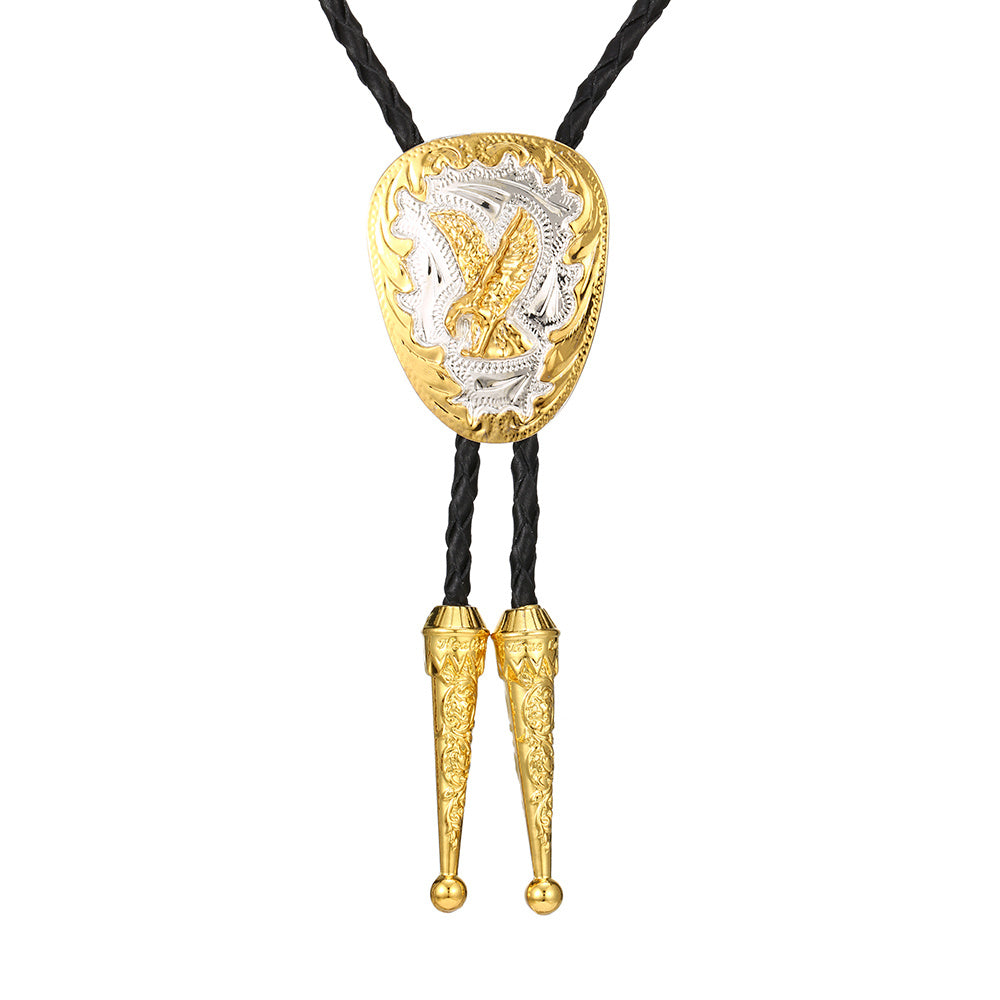 Retro Eagle Buckle Ties For Men Casual Ties