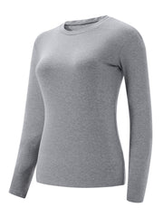 Women's Solid Warm Fleece Top - Autumn Winter Clothing