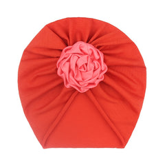 Cotton Baby Flower Scarf Hat for Daily Life