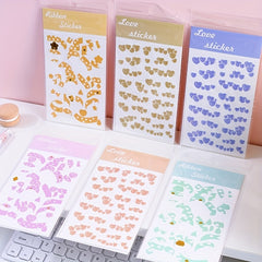 Ribbon Love Ribbon Laser Sticker Waterproof DIY Sticker
