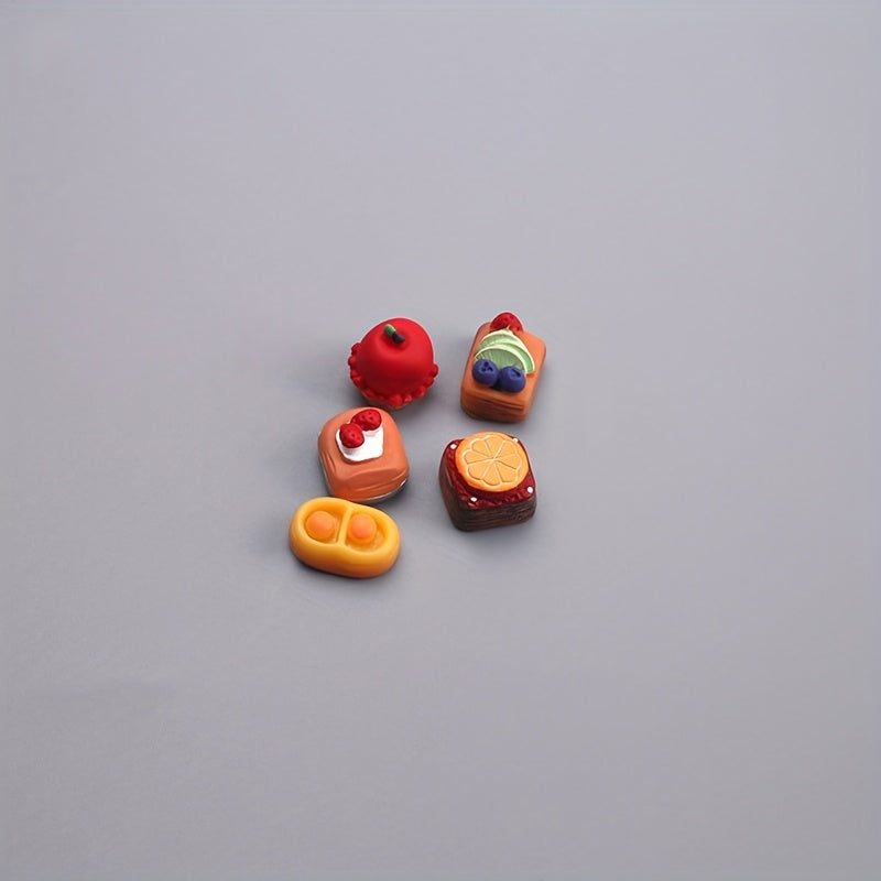 Mini Snack Cake Food Play Snack Model for Playing House Dollhouse Simulation