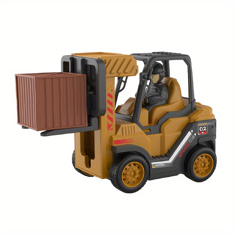 Pushback Toy Car Engineering Car Crane Forklift Baby Toy Car