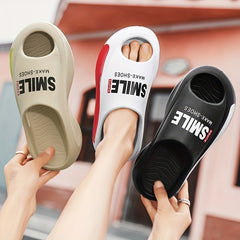 Men's Non Slip Platform Slides Soft Sole Cloud Slides Indoor Outdoor