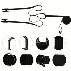 Heavy Snowmobile Tow Strap w/ Two Hook Emergency Off Tow Rope Snowmobile Accesso