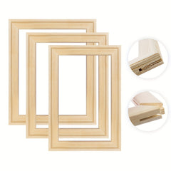 Pine Wood Frame Bandage Silk Picture Frame DIY Easy Assembly