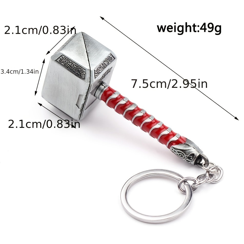 Hammer Keychain Metal Keyring Car Pendant Accessories