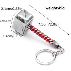 Hammer Keychain Metal Keyring Car Pendant Accessories