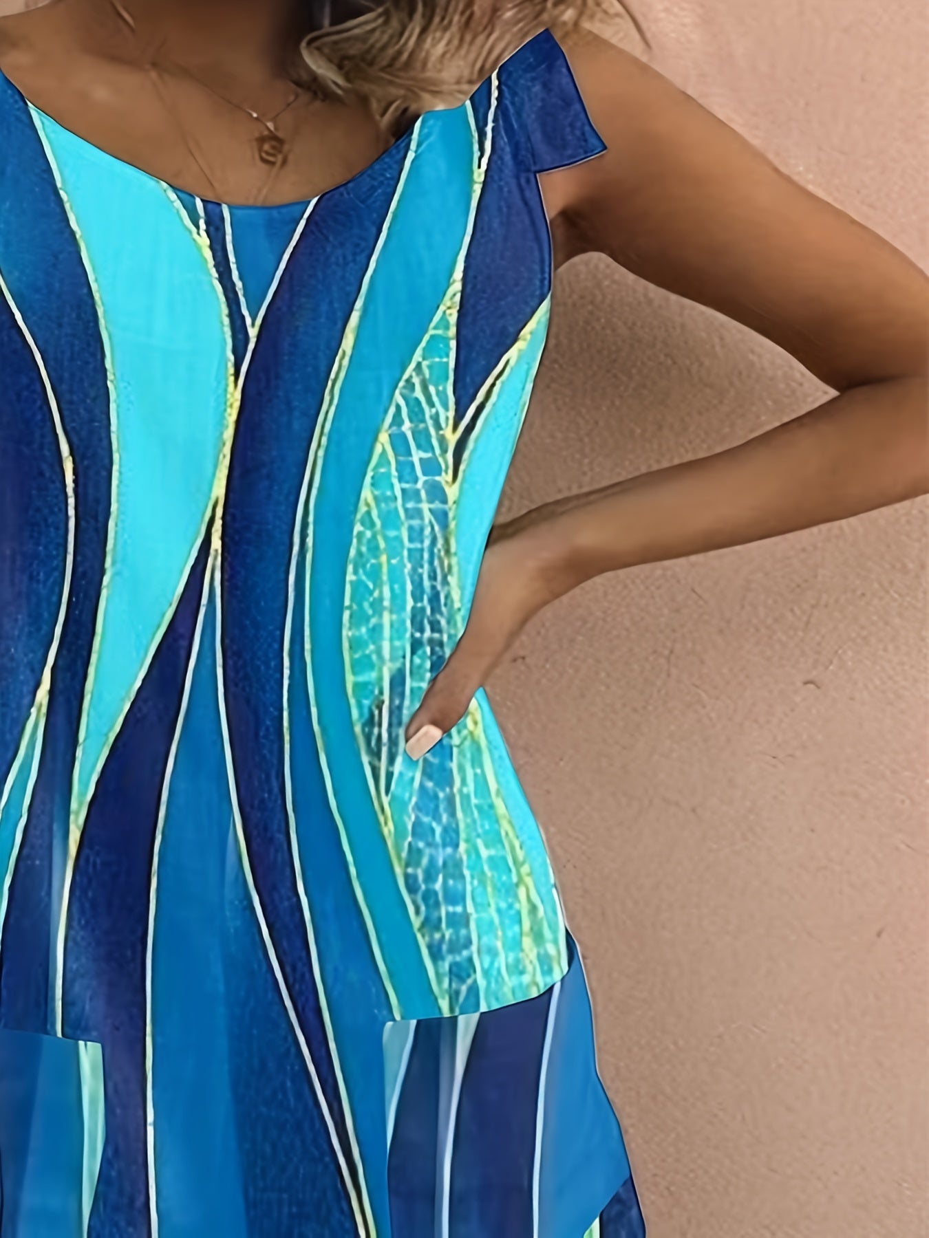 Striped Tie Shoulder Tank Romper