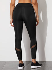 Women's Butt Lifting Yoga Pants with Mesh Stitching