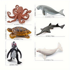 Ocean Life Model Set - Whales and Octopus Desktop Decorations