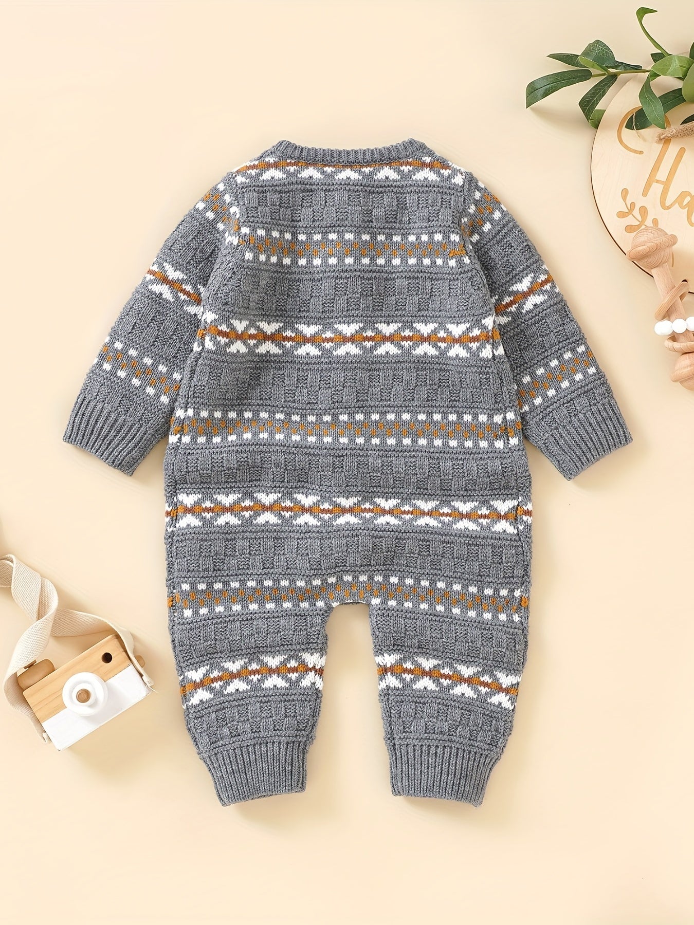 Infant Knitted Sweater Jumpsuit