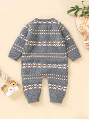 Infant Knitted Sweater Jumpsuit