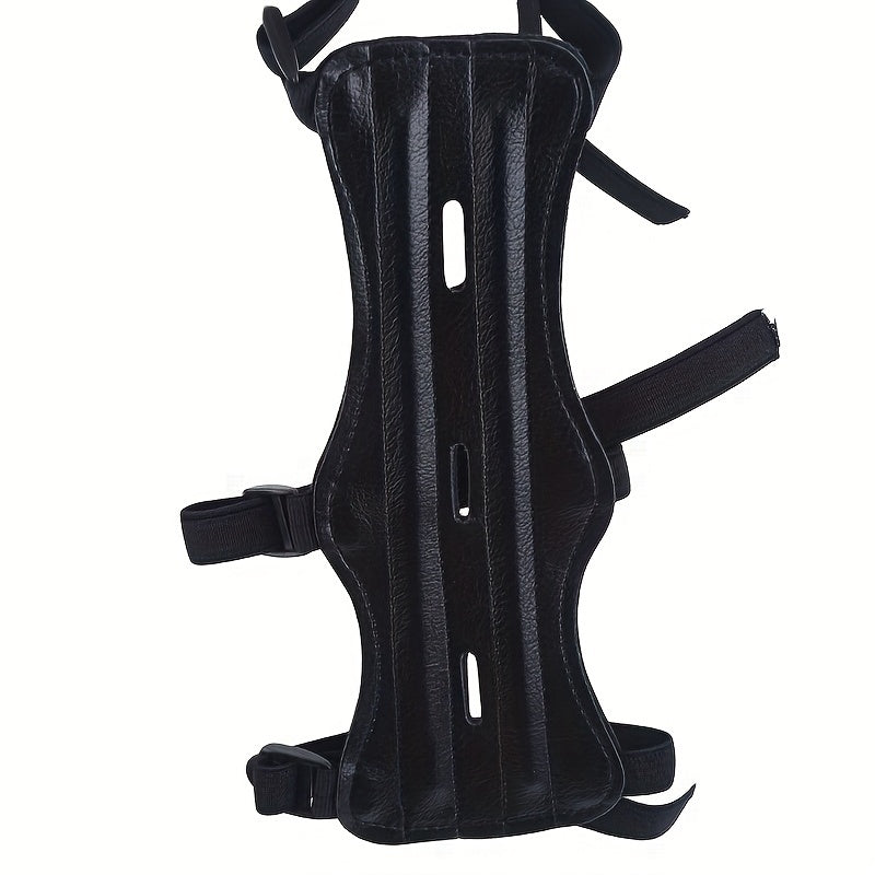 Adjustable Leather Archery Arm Guard Protects Forearm