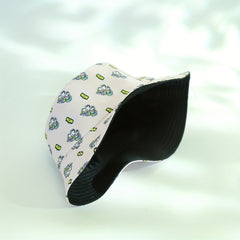 Unicorn Full Print Bucket Hat Reversible Sunscreen Fisherman Cap